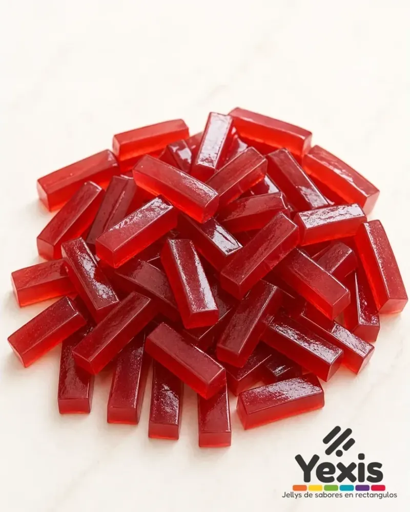 Jellys Yexis sabor a fresa en cubitos