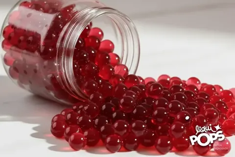Tarro de perlas explosivas LiquiPops sabor chamoy