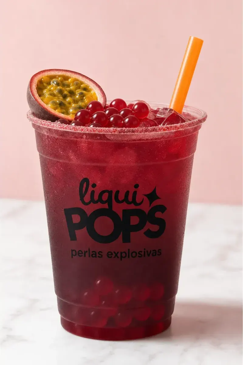 Raspadilla con perlas explosivas LiquiPops sabor chamoy