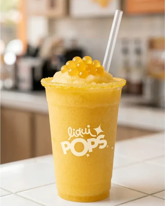 Raspadilla sabor maracuyá con perlas explosivas LiquiPops